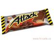 Attack Choco - oplatka s kakaovo-okoldovou krmovou npln men v mlno-kakaov polev  30g